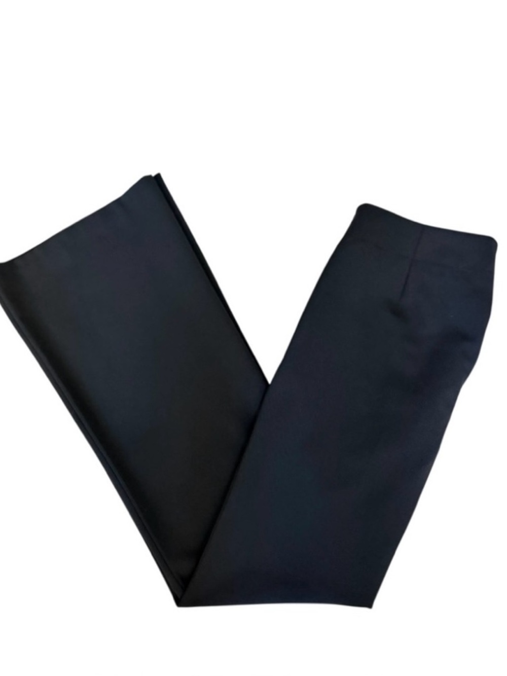 Express Black Mid Rise Side Zip Wide Leg Editor Dress Pants Size 4 - Picture 5 of 8